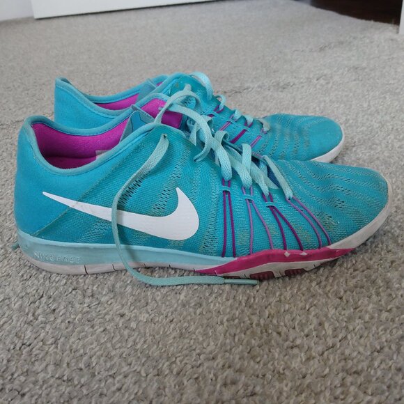 Nike Shoes - NIKE Free Women's Teal Purple Running Shoes Size 6.5